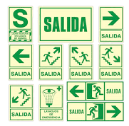 Señalética fotoluminiscente