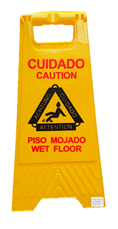 Piso mojado señaletica