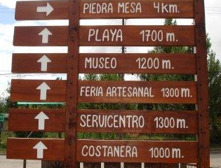 Señaletica de madera
