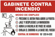 Gabinete contra incendio señaletica