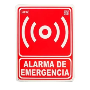 Señaletica alarma de emergencia